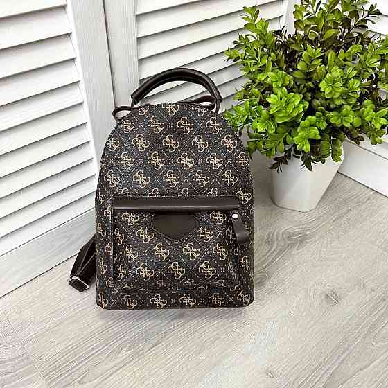 Жіночий рюкзак класичний брендовий. Жіночий маленький брендовий рюкзак Коричневий 816 Київ