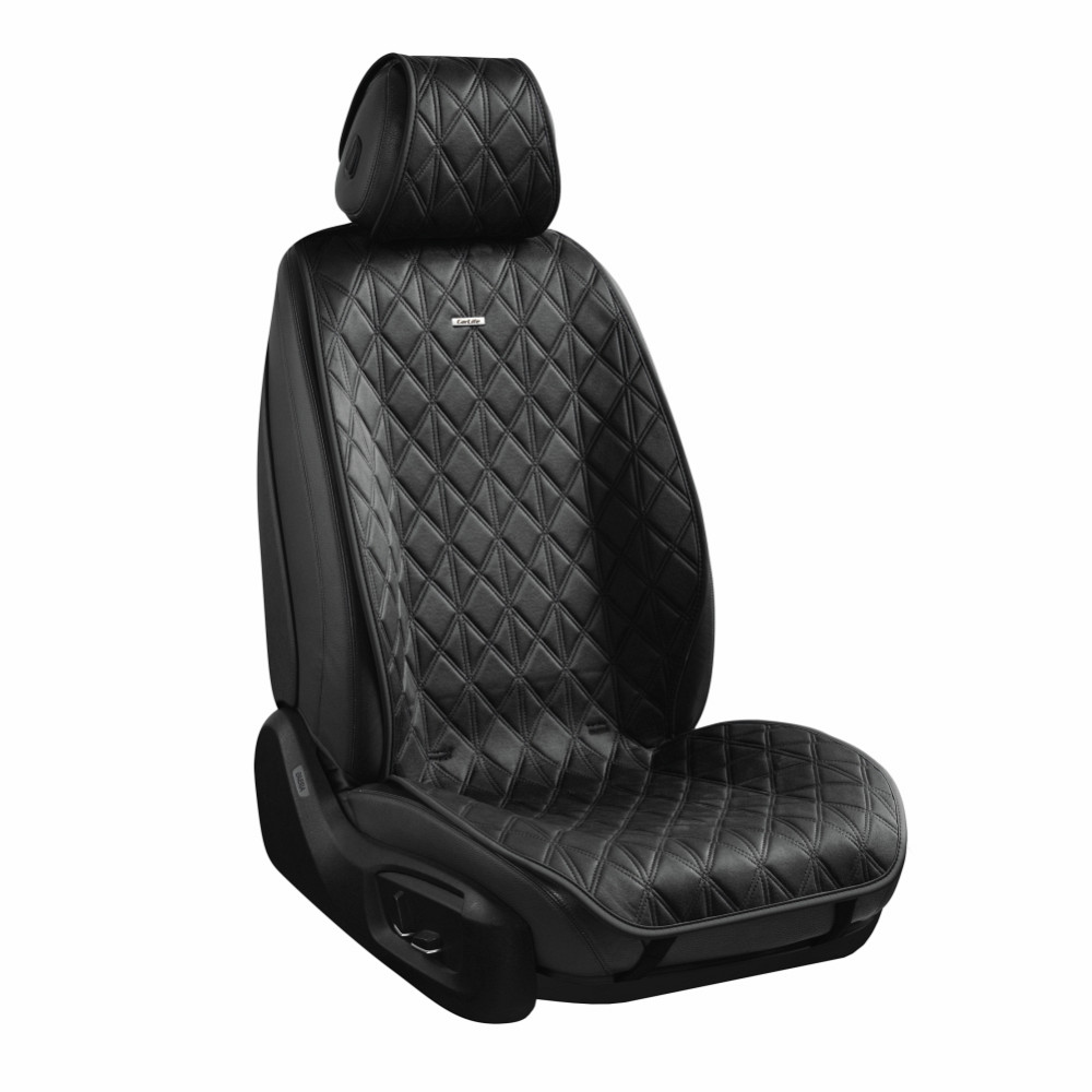 Преміум накидки для передніх сидінь CarLife Nitro, black 2шт Львів - фото 1
