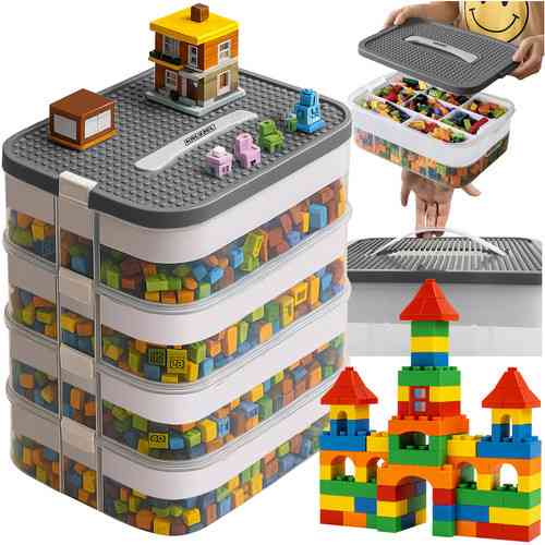 Контейнер для зберігання конструктора 29 літрів 4 рівня Kruzzel (25758) Нововолинськ