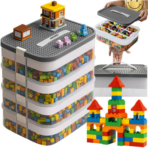 Контейнер для хранения конструктора 29 литров 4 уровня Kruzzel (25758) Нововолынск - изображение 1