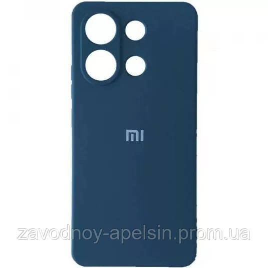 Xiaomi Poco M6 Pro 4G Силіконовий чохол Мікрофібра (синій) Одеса - фото 1