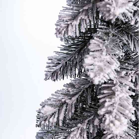 Lugi Штучна міні ялинка "Снігова королева" засніжена на пластиковій підставці 55 см SOK-M-05-2 Коломыя