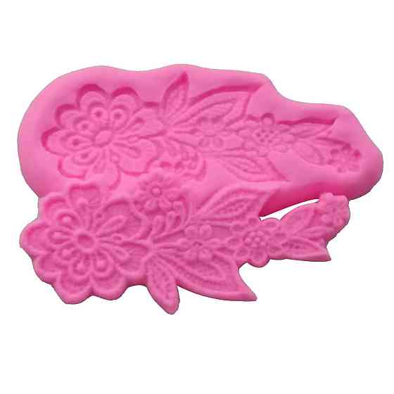 Молд силиконовый Цветок 135 на 60 мм розовый Киев