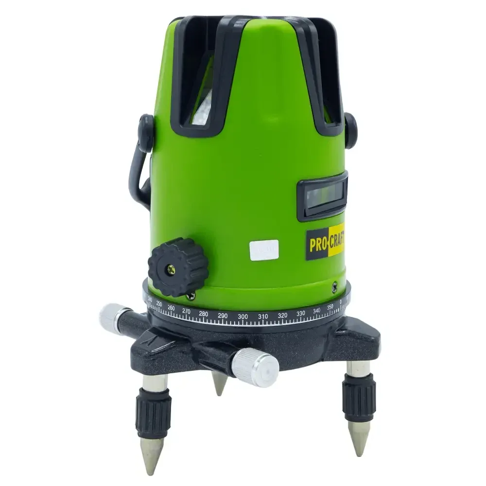 Лазерний рівень Procraft LE-5D з зеленим діодом,Професійний лазерний рівень для будівництва АКБ 2шт Львів - фото 3