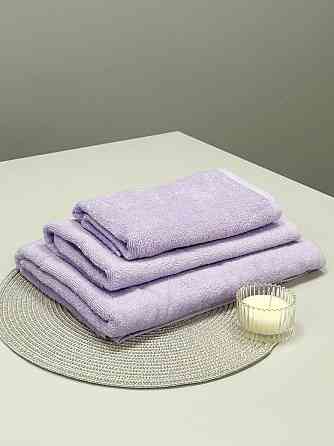 Полотенце махровое Ideal Textile 50х90 см однотонное 400 г/м2 (56860342) Ліловий Черновцы