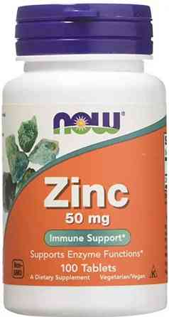 Цинк Now Foods Zinc 50 мг 100 таб Київ