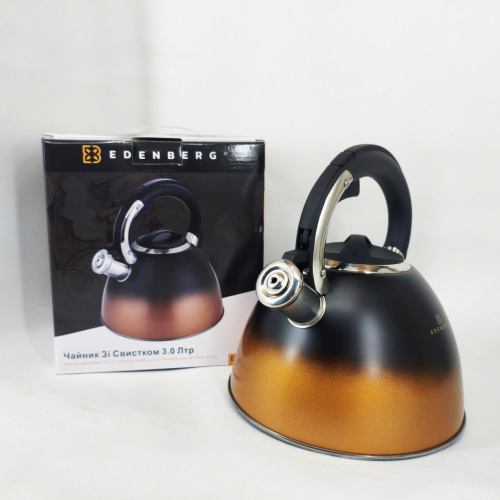 Чайник для домашнего использования со свистком, Чайник газовый 3 литра Кухонный газовый JA-28 Львов - изображение 3