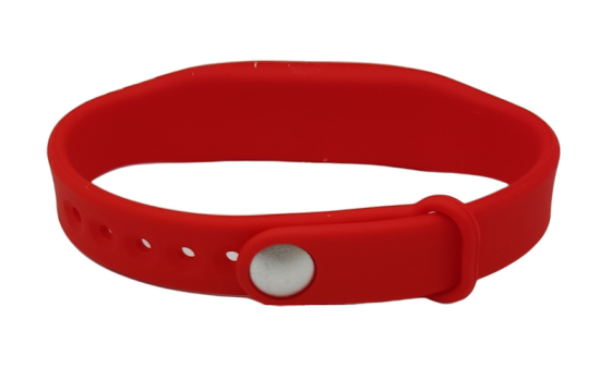 RFID браслет с чипом MIFARE SEVEN R-68 красный Киев