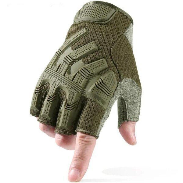 Перчатки тактические 2E, летние, М, зеленые Киев - изображение 1