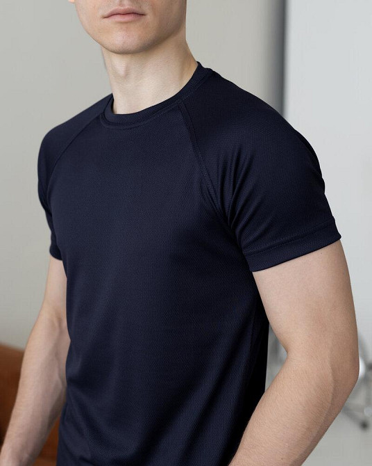 Тактическая милитари футболка кулмакс темно-синяя мужская Pobedov Ergo Киев - изображение 5