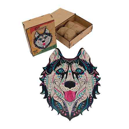 Фигурный деревянный пазл A3 