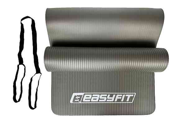EasyFit Килимок для фітнесу та йоги EasyFit NBR 10 мм Сірий Коломыя