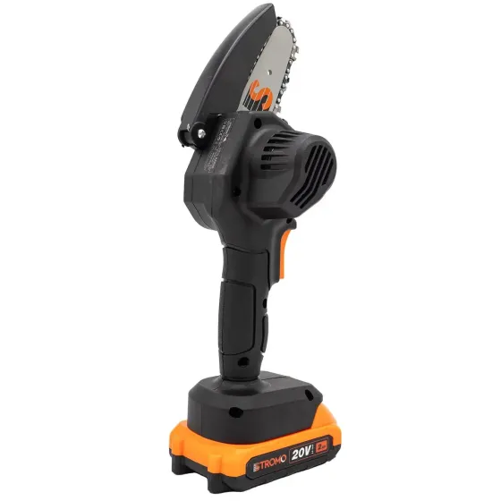 Аккумуляторная мини пила Stromo AAS20 (20В, 2А·час) с шиной 10 см – веткорез для сада Львов