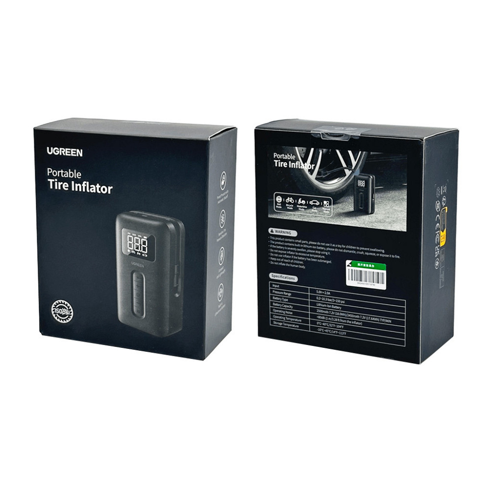 Портативный автомобильный насос UGREEN CD259 Киев - изображение 5