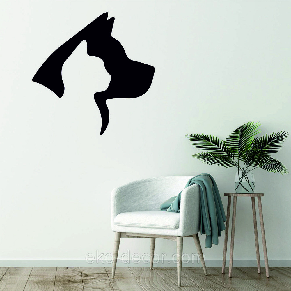 Декоративне настінне Панно «Кіт та Собака », Декор на стіну Київ - фото 3