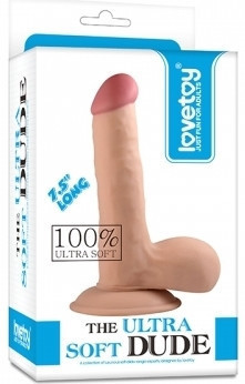 Фалоімітатор - The Ultra Soft Dude 7.5" Sex Aura Київ - фото 7
