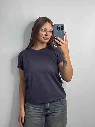 Базова футболка жіноча однотонна Темно-синій S Харків