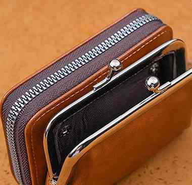 Кошелек женский коричневый из кожзаменителя Киев