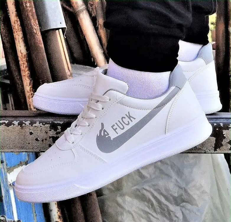 Кроссовки Nike Белые Мужские Форсы Найк FUCK (размеры: 40,41,42,43,44) Днепр - изображение 1