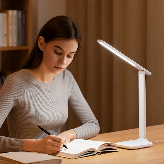 Складна настільна лампа з акумулятором,3000 мАг,23 Вт,BL-1949 SBR Київ