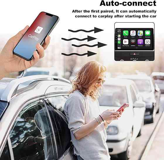 Бездротовий CarPlay Адаптер для iPhone: Конвертація Провідного в Бездротовий з Bluetooth & 5GHz WiFi Київ