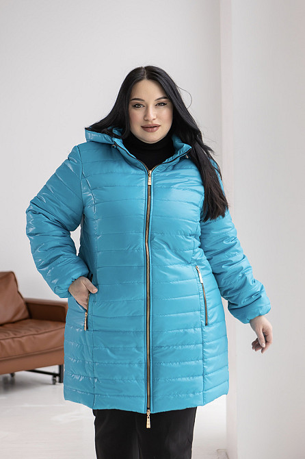 Женская длинная демисезонная куртка, курточка весна-осень больших размеров. 54-78р Киев - изображение 7