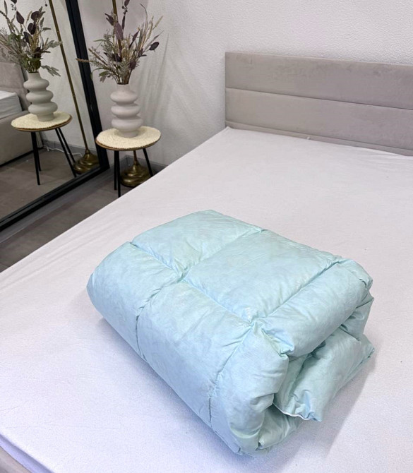 Ecotton Ковдра Ecotton двоспальна 172х205 см пухово-перова пух - 50% блакитне Київ - фото 4