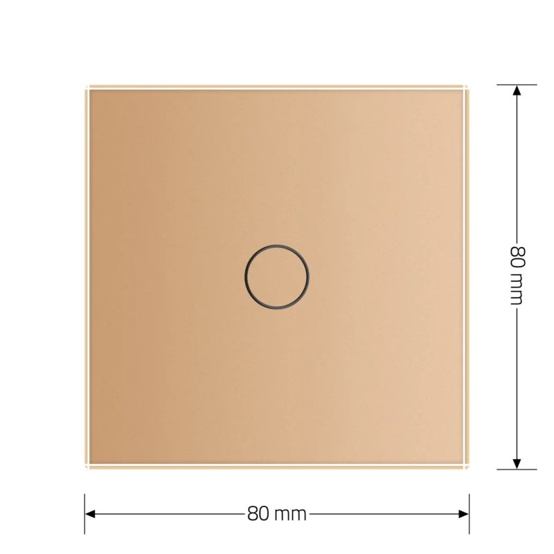 LIVOLO Комплект бездротовий сенсорний вимикач + розумний вимикач (реле) Livolo золото скло (VL- Коломия - фото 5