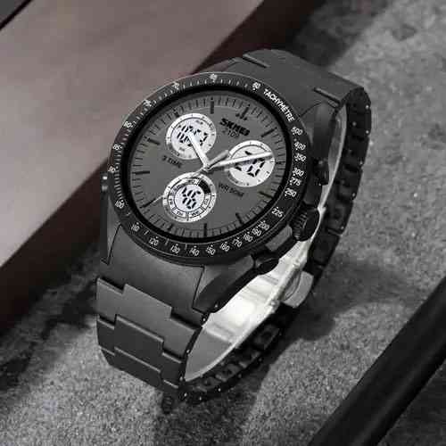 Годинники чоловічі кварцово-електронні спортивні SKMEI 2109BK, Годинники спортивні спорт MH-36 Львів