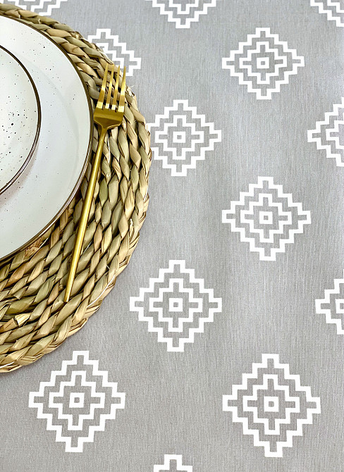 Ecotton Скатертина Ecotton DUCK 170х220 см водовідштовхувальна сіра 1003-10 Grey Киев - изображение 2