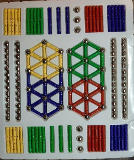 Конструктор магнитный 228 деталей магнетикс magnetix Киев - изображение 2