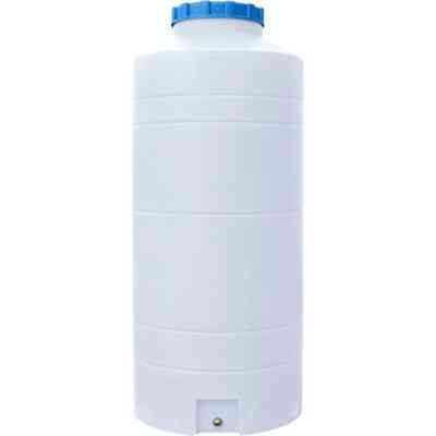 Емкость для воды Пласт Бак вертикальная пищевая 500 л узкая белая (817) Винница