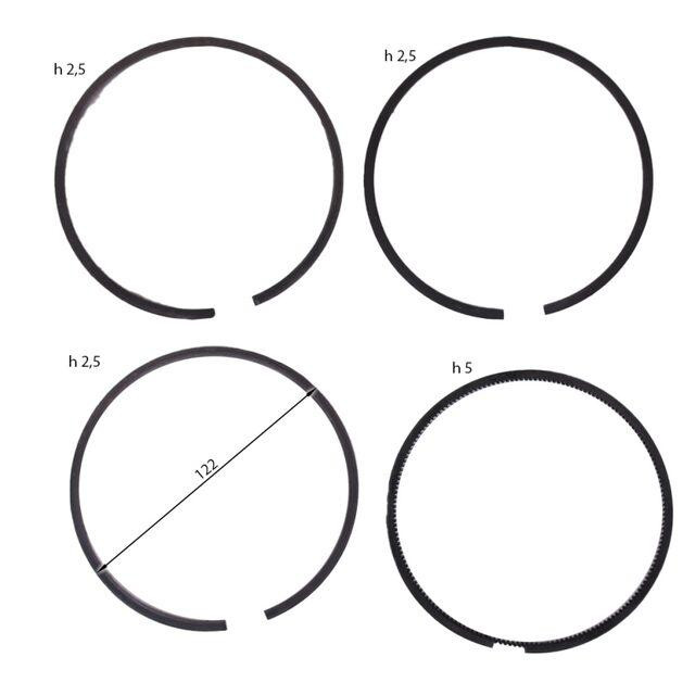 Кольца поршневые 122 мм, на дизельный двигатель SF-138-2, к-т на 1 поршень Мукачево - изображение 2