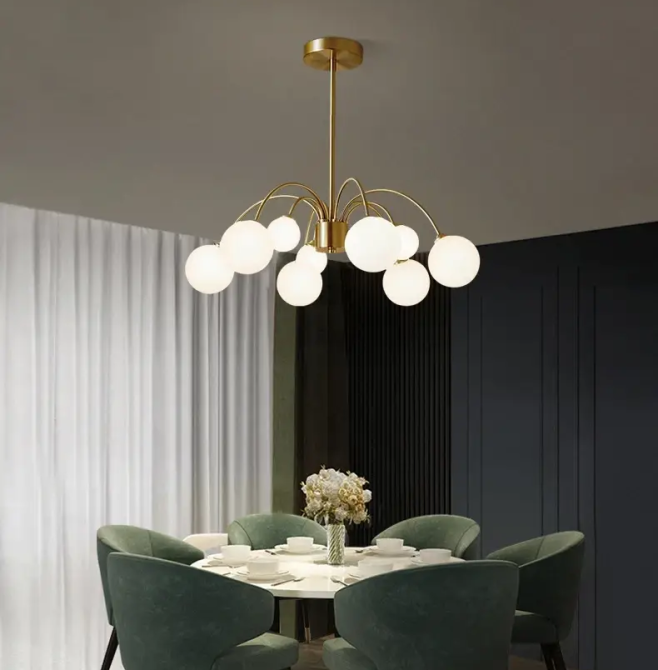 Светодиодная люстра Венера 5041 (Золотая) на 9 плафонов Винница - изображение 3