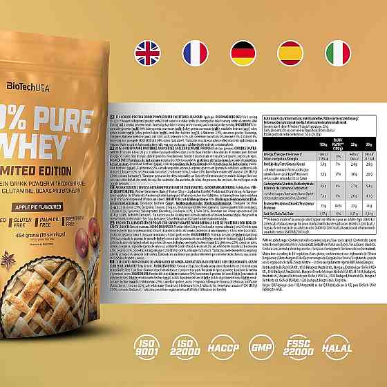 Протеїн BioTech 100% Pure Whey 1000 g (Apple pie) Луцьк