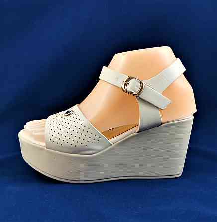 Жіночі Сандалі Босоножки на Танкетці Платформа Бжевелітні (розміри: 40) - 15 Дніпро