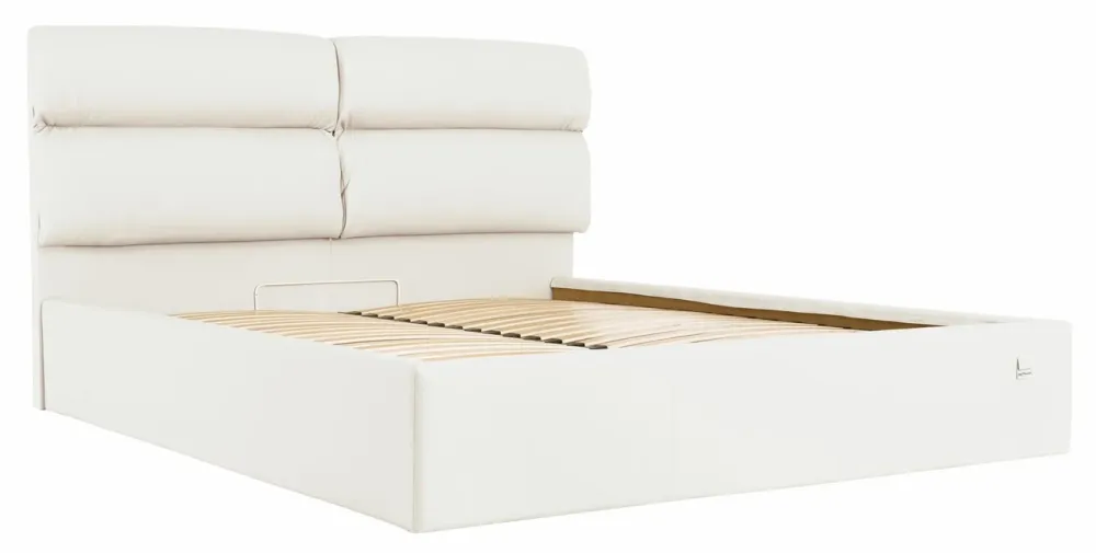 Кровать Двуспальная Oxford VIP 180 х 200 см Fly 2200 С дополнительной металлической цельносварной рамой Серый Белый Киев - изображение 2