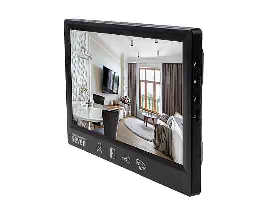 Відеодомофон 7 дюймів SEVEN DP–7571 FHD black Київ