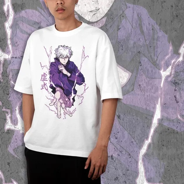 Футболка чоловіча з  принтом Магическая Битва Сатору Годжо 2 WE Розмір 48 Дніпро - фото 3