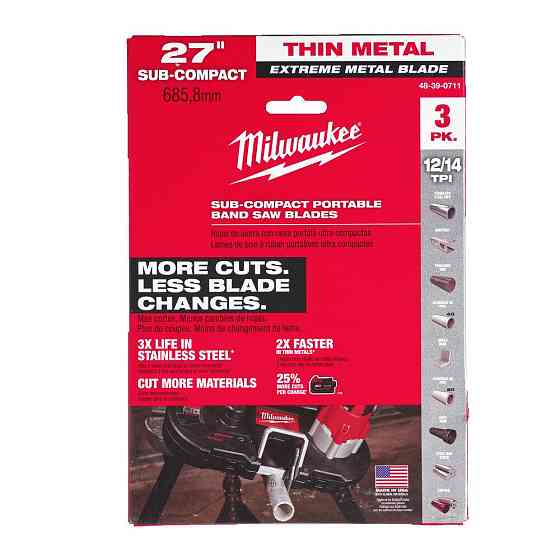 Полотно для ленточных пил Bi-Metal PREMIUM MILWAUKEE, 687,57х2,1/1,8мм, (4-8мм толщина стенки), (3шт) Одесса