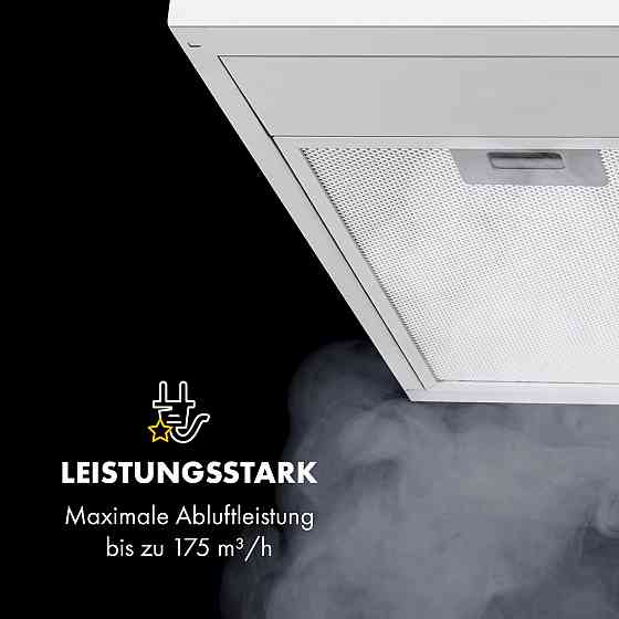 Вбудована витяжка Contempo 60 см 175м3/год LED неіржавка сталь акрил білий білий (Німеччина, читати опис) Рівне