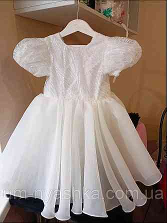 Платье Белое нарядное с блестками для девочки Кривой Рог
