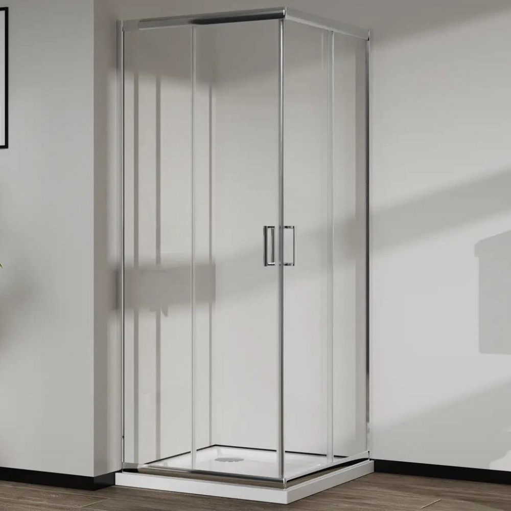 Скляна душова кабіна AVKO Glass RDR06, 190х90х90 Chrome перегородка для душу Київ - фото 1