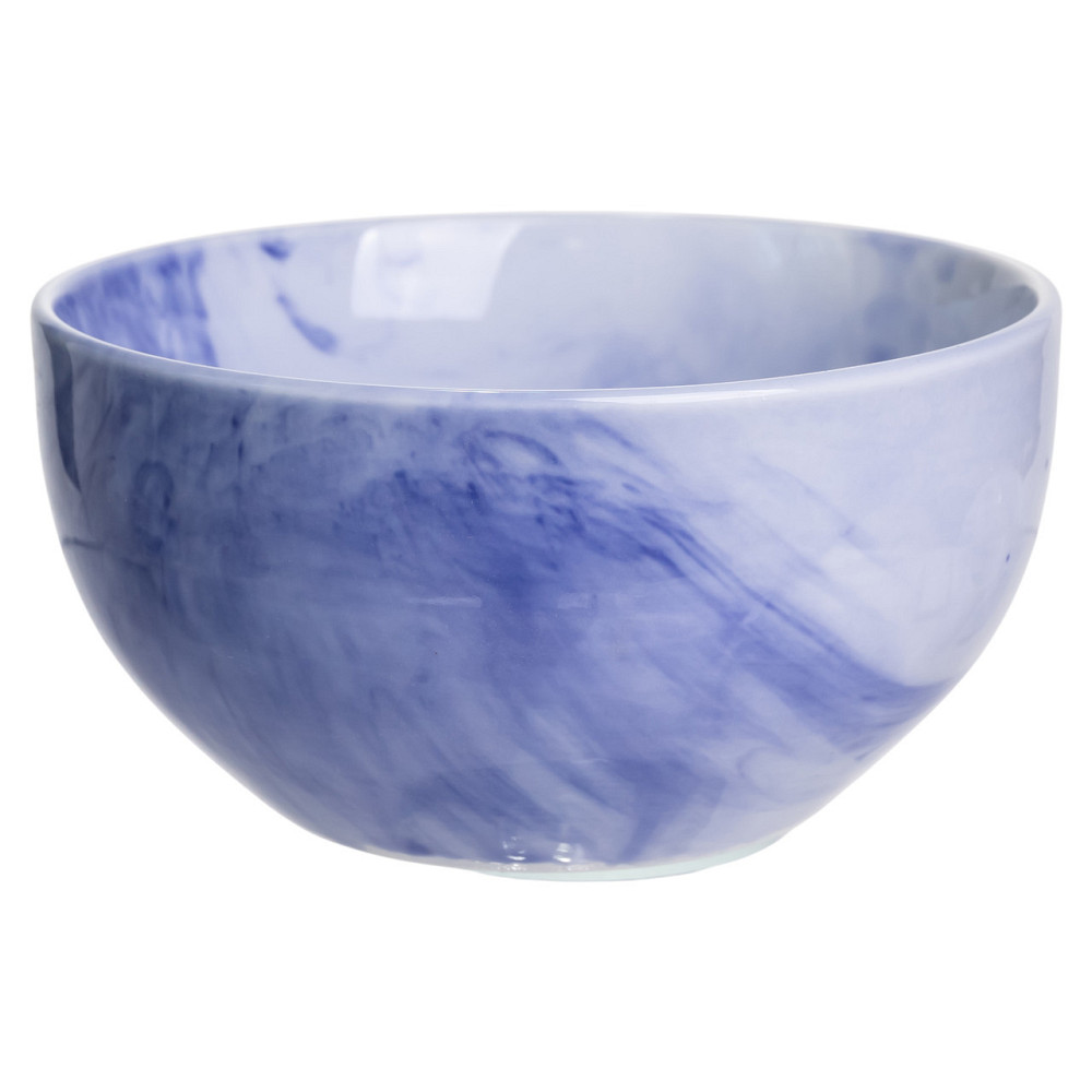 Синий фарфоровый столовый набор на 6 персон Marble Clara Киев - изображение 2