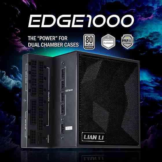 Блок живлення Lian Li EDGE1000, 80 Plus Platinum, Black, EU Cord (G9P.EG1000.BE00.EU) ( 12755 ) Харків
