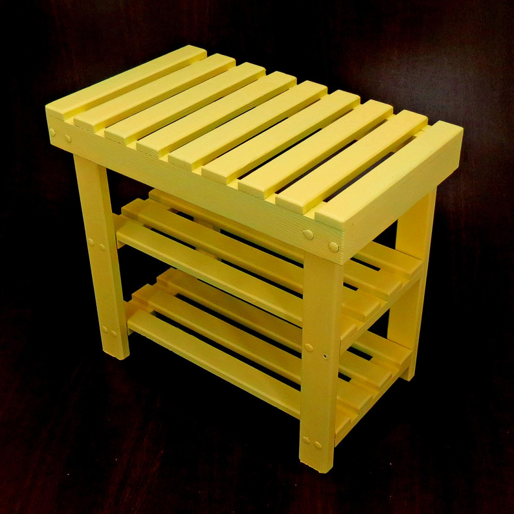 Полиця для взуття "Женева 60" лимонад Миколаїв - фото 3