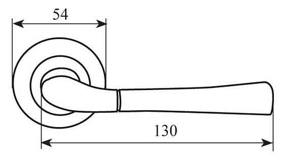 Ручка Firenze Valencia пол латунь/мат латунь R ф/з Київ