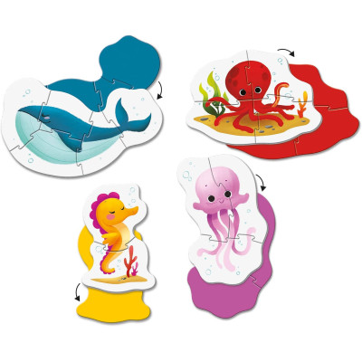 Пазл Clementoni 4 в 1 Sea Life, серия My First Puzzles (20835) Винница - изображение 3