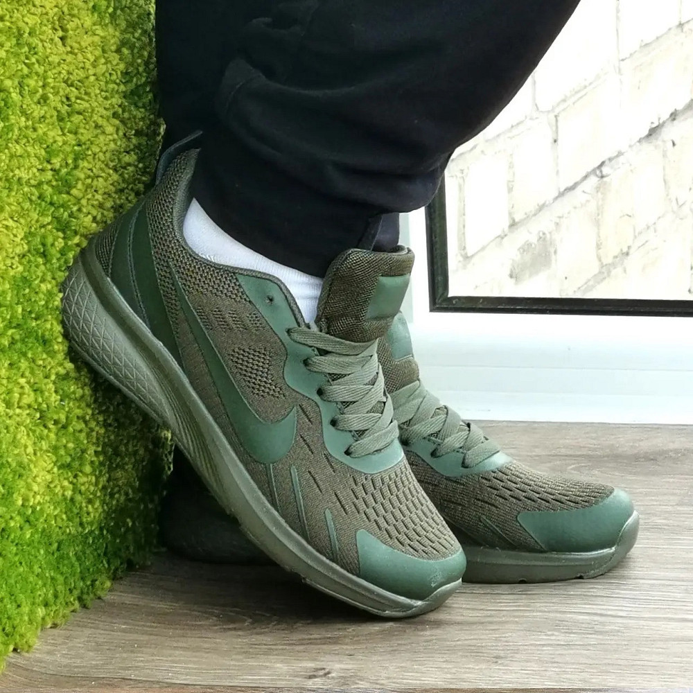 Кросівки Nike Зелені Найки BOOST Колір Хакі Чоловічі Найк (розміри: 36,37,38,39,40,41) Дніпро - фото 2