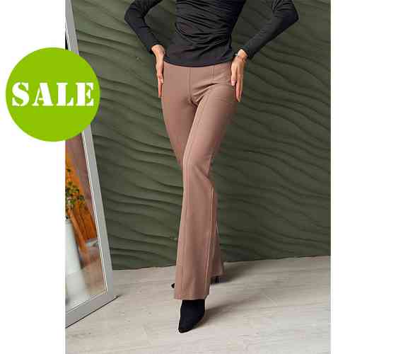Довгі брюки з високою талією "Salvia" оптом | Батал| Розпродаж моделі Київ